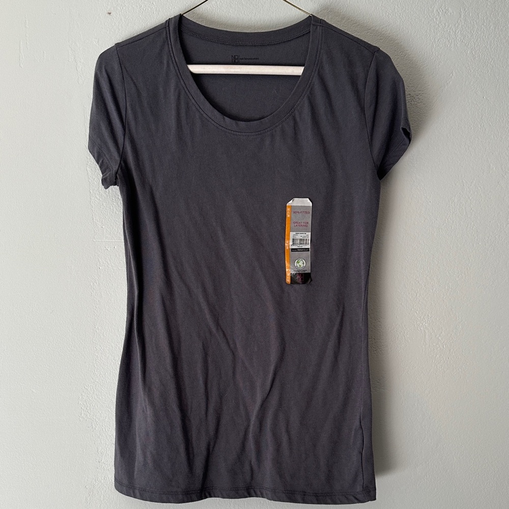 No Boundaries Charcoal Gray Short Sleeve Tee